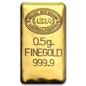 1/2 gram Gold Bar - Brand Varies