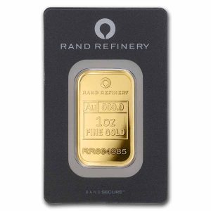1 oz Gold Bar - Rand Refinery (Carded)