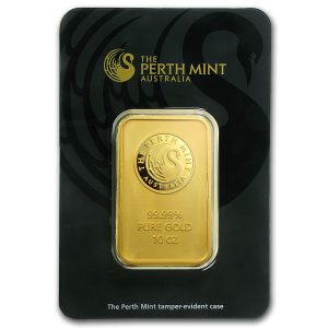 10 oz Gold Bar - Perth Mint (Carded)