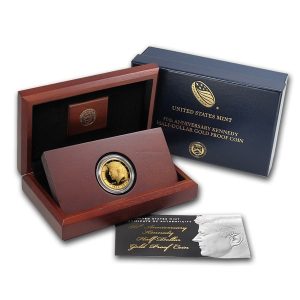 2014-W 3/4 oz JFK Half Dollar Gold Coin - BU (Box & COA)