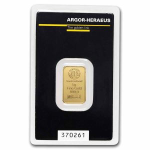 5 gram Gold Bar - Brand Varies (Carded)
