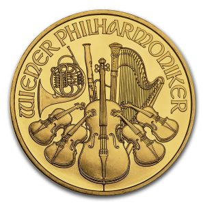 1 oz Austrian Philharmonic Gold Coin (Year Varies) - BU