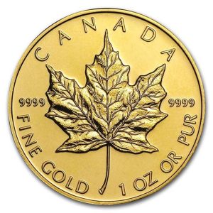 1 oz .9999 Gold Maple Leaf (Year Varies) - BU
