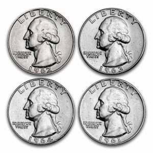 $1 FV 90% Silver Washington Quarters