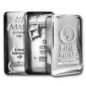 1 Kilo Silver Bar - Design Varies