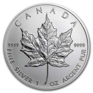 1 oz Canadian Silver Maple Leaf (Year Varies)