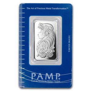 1 oz Platinum Bar - PAMP Fortuna (Carded)