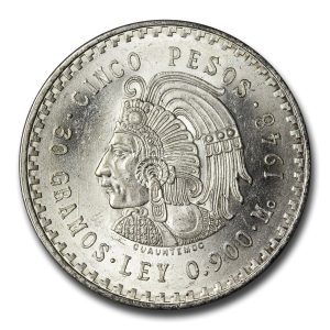 Mexico Silver 5 Pesos Cuauhtemoc (1947-1948)