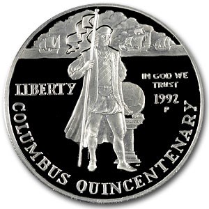 1992-P $1 Columbus Silver Commem - Proof