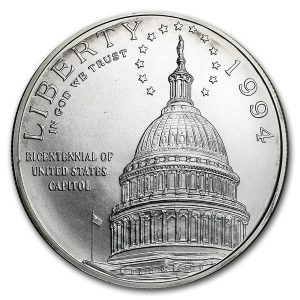 1994-D $1 Capitol Silver Commem - BU