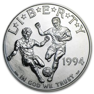 1994-D $1 World Cup Silver Commem - BU