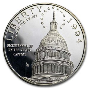 1994-S $1 Capitol Silver Commem - Proof
