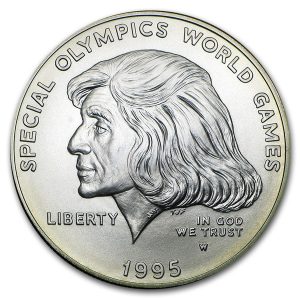 1995-W $1 Special Olympics Silver Commem - BU