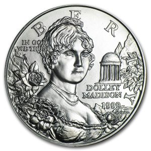 1999-P $1 Dolley Madison Silver Commem - BU