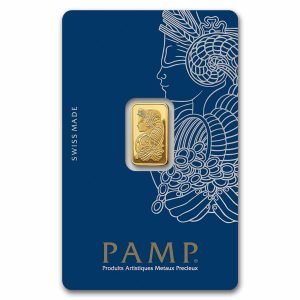 2.5 gram Gold Bar - PAMP Fortuna (Carded)