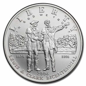 2004-P $1 Lewis & Clark Silver Commem - BU