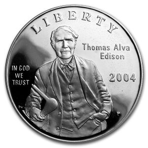2004-P $1 Thomas A. Edison Silver Commem - Proof