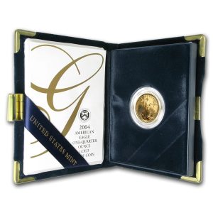 2004-W 1/4 oz Proof Gold Eagle $10 - Box & COA
