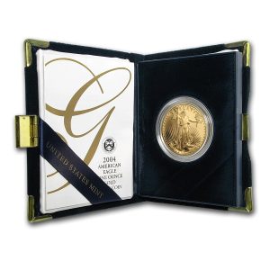2004-W 1 oz Proof Gold Eagle $50 - Box & COA
