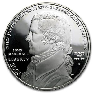 2005-P $1 John Marshall Silver Commem - Proof