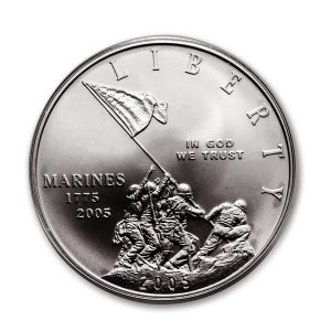 2005-P $1 Marine Corps Silver Commem - BU