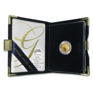 2006-W 1/10 oz Proof Gold Eagle $5 - Box & COA