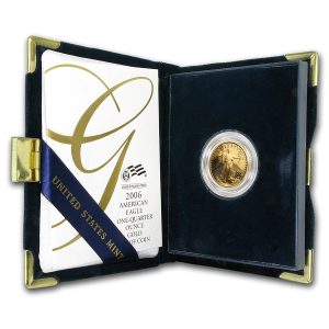 2006-W 1/4 oz Proof Gold Eagle $10 - Box & COA