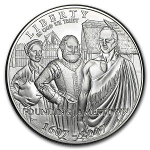 2007-P $1 Jamestown 400th Anniversary Silver Commem - BU