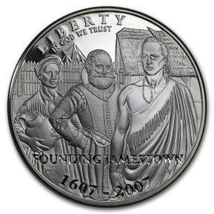 2007-P $1 Jamestown 400th Anniversary Silver Commem - Proof