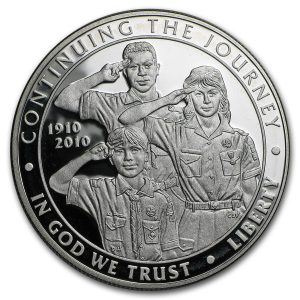 2010-P $1 Boy Scouts of America Silver Commem - Proof