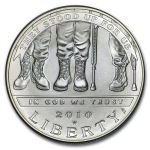 2010-W $1 Disabled Veterans Silver Commem - BU