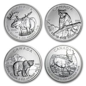 Canadian 1 oz Silver Wildlife (Year/Design Varies)