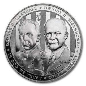 2013-P $1 Five Star Generals Silver Commem - Proof