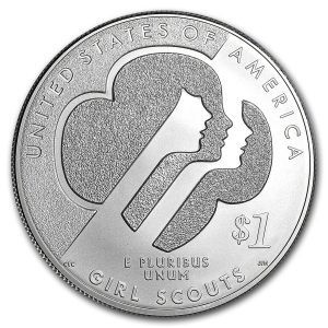 2013-W $1 Girl Scouts of America Silver Commem - BU