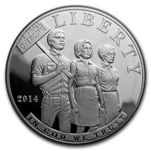 2014-P $1 Civil Rights Act Silver Commem - Proof