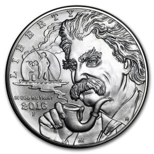2016-P $1 Mark Twain Silver Commem - BU