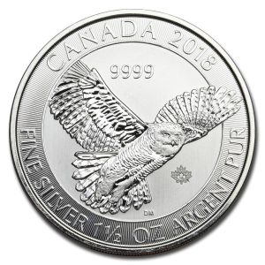 2018 1.5 oz Canadian Snowy Owl Silver Coin