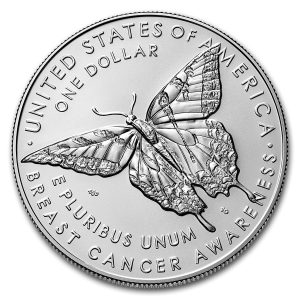 2018-P $1 Breast Cancer Awareness Silver Commem - BU