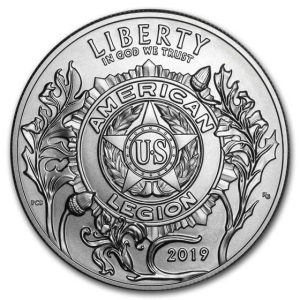 2019-P $1 American Legion Silver Commem - BU
