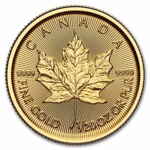 1/20 oz Gold Maple Leaf (Year Varies - Sealed)