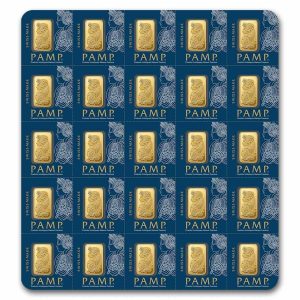 25 x 1 gram PAMP Multigram Gold Bar (Carded)