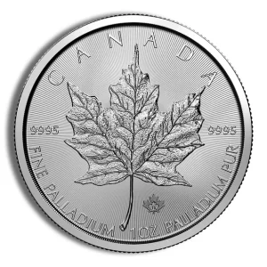 1 oz Palladium Maple Leaf - BU (Date Varies)