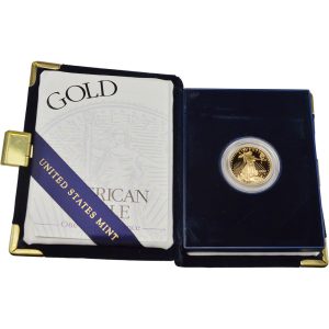 2002-W 1/4 oz Proof Gold Eagle $10 - Box & COA
