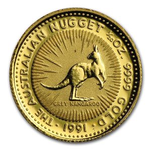 1/20 oz Australian Kangaroo/Nugget Gold Coin (Year Varies) - BU
