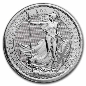 1 oz Great Britain Silver Britannia .999 (Year Varies)
