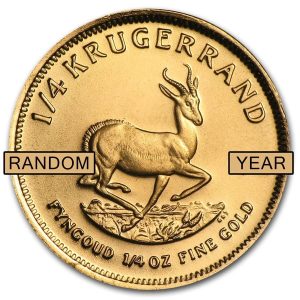 1/4 oz Gold Krugerrand (Year Varies)