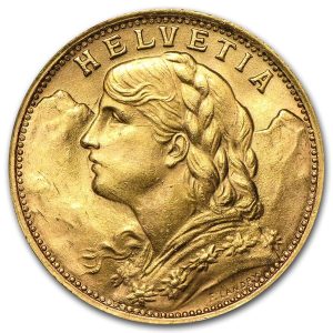 Switzerland Gold 20 Francs - Helvetia (1897-1949)