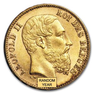 Belgium Gold 20 Francs - Leopold II (1867-1882)