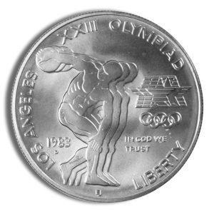 1983-D $1 LA Olympic Silver Commem - BU
